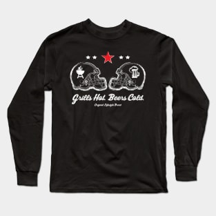 Grills Hot. Beers Cold. : Football Tailgate SZN Long Sleeve T-Shirt